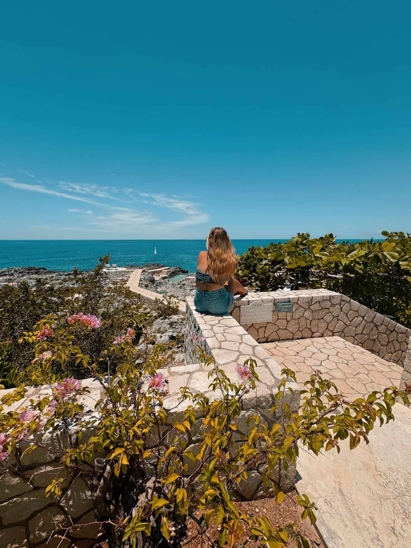 Clifftop view of the Negril coastline at The Cliff Hotel & Spa